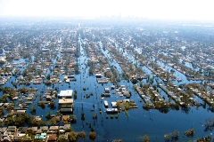 New Orleans under water after Katrina
