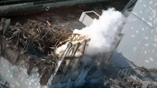 Destroyed reactor building in Japan.