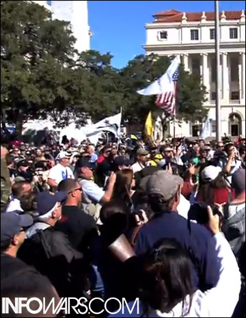 Despite Media Fear Mongering, No Injuries At Open Carry Gun Rally Photo Despite Media Fear Mongering, No Injuries At Open Carry Gun Rally 102013crowd
