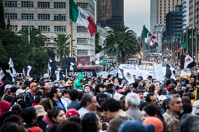 December 6, 2014: A march is held for the 43 abducted students. (Photo: Somos El Medio)