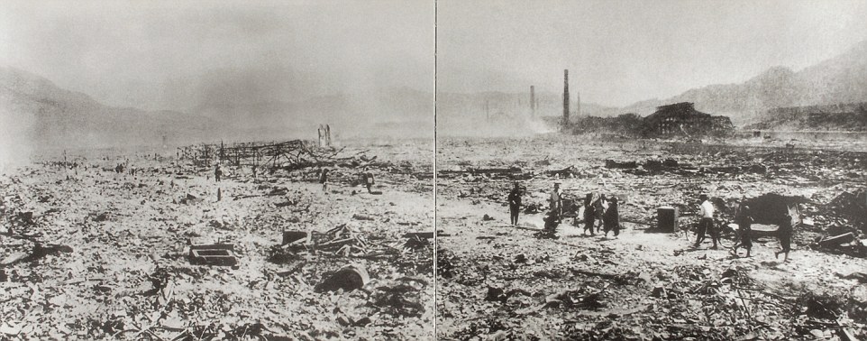 The collection of poignant images taken by Yosuke Yamahata, a Japanese military photographer, show the flattened landscape, mass death and desperate plight of survivors immediately following the nuclear blast in Nagasaki, Japan