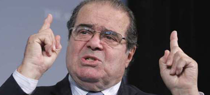 Supreme Court Justice Antonin Scalia speaks to a policy forum in Washington. (photo: Manuel Balce Ceneta/AP)