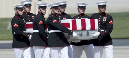 Glen Doherty's casket at his funeral on September 19th, 2012. (photo: Washington Post) Glen Doherty's casket at his funeral on September 19th, 2012. (photo: Washington Post)