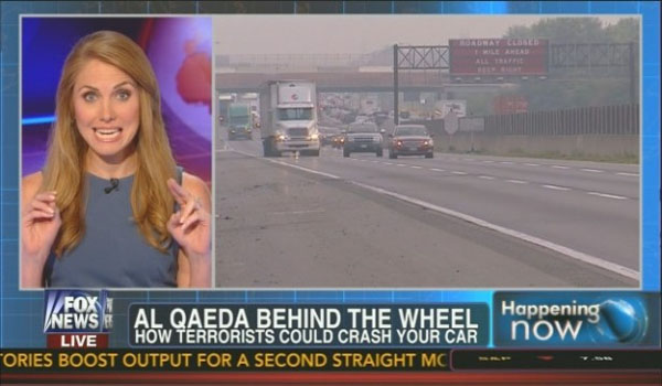 Fox News warns Al-Qaeda could ‘hack your car & crash it’