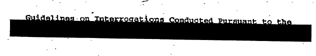 Redacted phrase describing authorization for torture