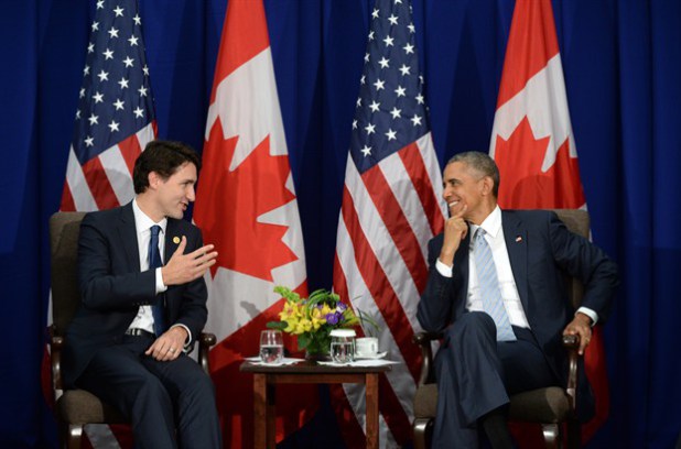 Trudeau Obama