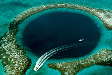 The ocean has a hole in it. The ocean has a hole in it.