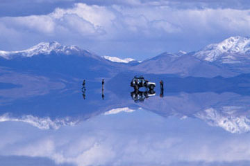 Where does the reflection end and the sky begin? Where does the reflection end and the sky begin?