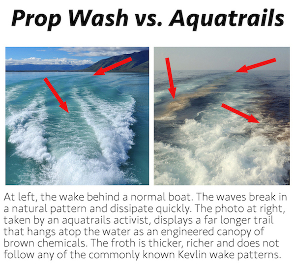 aquatrails, water chemtrail, chemtrail in the oceans, chemtrails of the sea