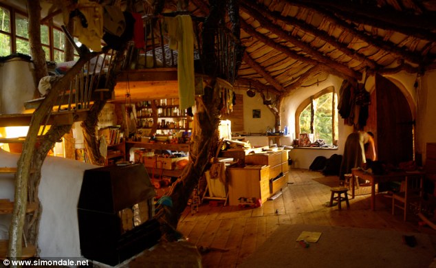 Finished article: Simon Dale's family home, made with his bare hands