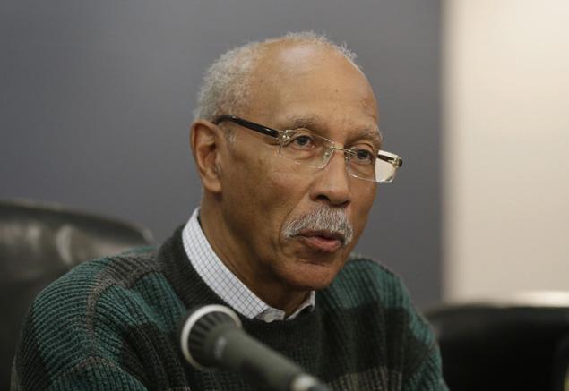 Detroit Mayor Dave Bing said during an address at the Detroit Regional Chamber Thursday that he can’t talk about his conversation with the Gov. Snyder about the takeover, and that the governor has “got to make the announcement." Detroit Mayor Dave Bing said during an address at the Detroit Regional Chamber Thursday that he can’t talk about his conversation with the Gov. Snyder about the takeover, and that the governor has “got to make the announcement."