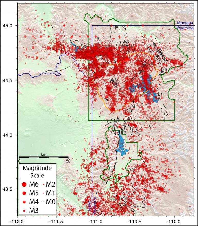 University of Utah Seismic Center: Yellowstone Earthquake Graphic