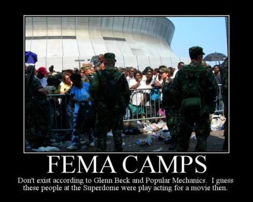 Did anyone notice that last nights History Channel miniseries, Revelation: The End of Days, show the Louisiana Superdome being used as detention facility>