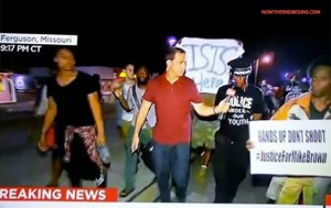 The CIA controlled ISIS is everywhere. This picture was taken during the first set of Ferguson riots in August.