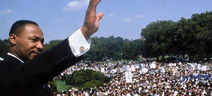 Martin Luther King at Washington DC's Lincoln Memorial in 1968. (photo: Francis Miller/Getty Images)