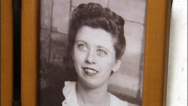 Nancy grew up in a log cabin in Kenwood, Oklahoma with no running water. She moved to Tulsa to work during the war. Nancy grew up in a log cabin in Kenwood, Oklahoma with no running water. She moved to Tulsa to work during the war.