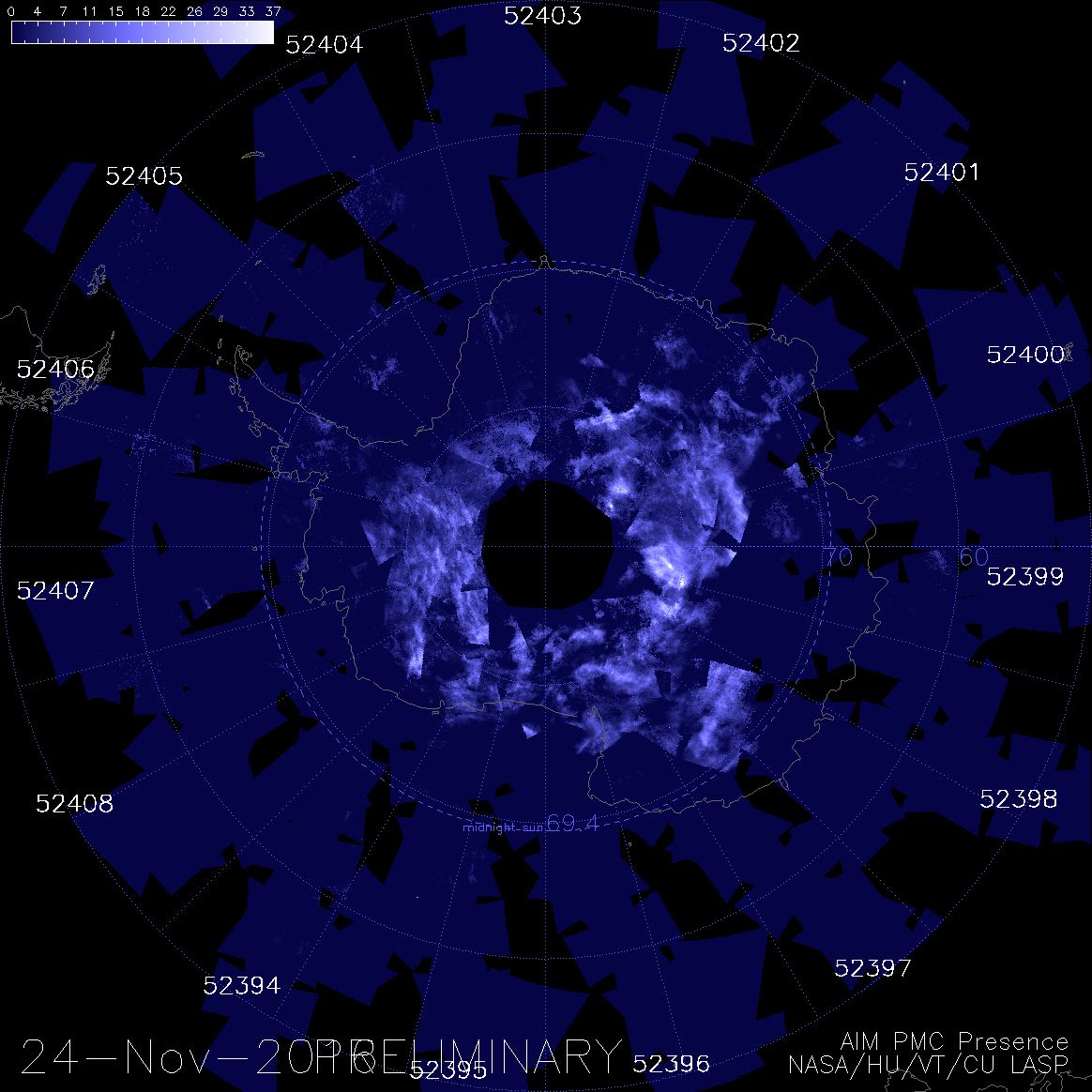 noctilucent clouds, noctilucent clouds antarctica, noctilucent clouds season earliest in antarctica, nlc antarctica record, record nlc season antarctica, antarctica earliest season noctilucent clouds, Record start for the Noctilucent clouds season 2016/17 in Antarctica.