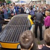 The SolarWorld GT at the start of its round-the-world drive